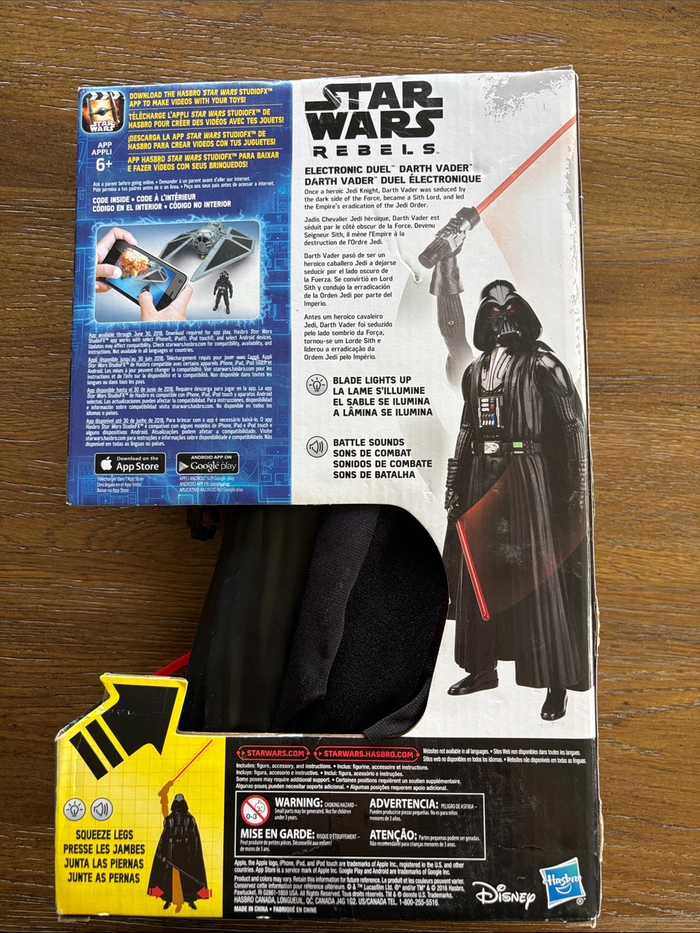 Hasbro Star Wars Darth Vader Action Figure - Black with Red Lightsaber - Picture 2 of 5